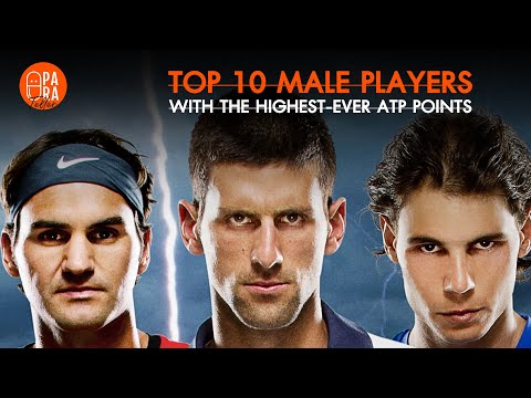 Видео: 10 лучших игроков-мужчин с наивысшим рейтингом ATP