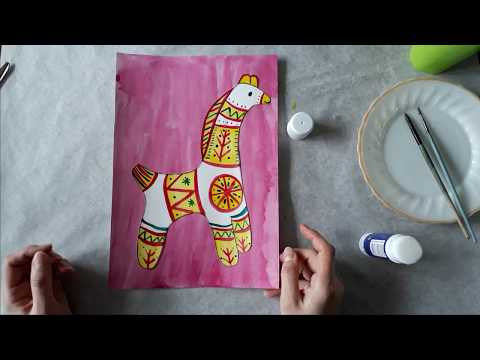 Видео: Рисование для детей. Филимоновская игрушка.