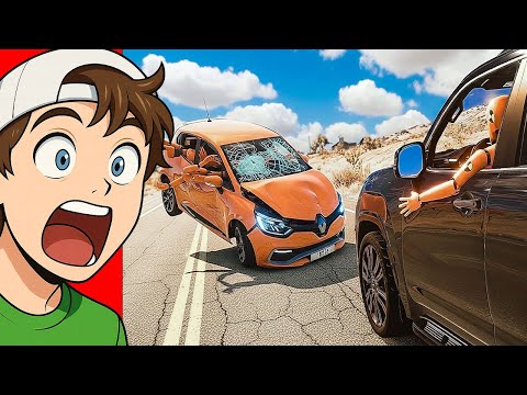 Видео: Опасные ОБГОНЫ и Реалистичные АВАРИИ в BeamNG Drive! (Реакция)