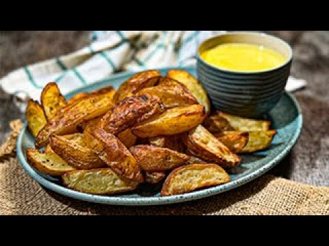 Видео: Картофи „Уеджис“ с домашна къри майонеза | Хрупкави, ароматни и без пържене!