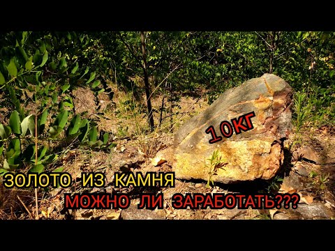 Видео: ЗОЛОТО ИЗ КАМНЯ МОЖНО ЛИ ЗАРАБОТАТЬ???
