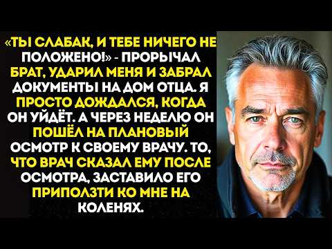 Видео: Старший брат избил меня и отнял наследство. Но когда он пришёл к врачу…