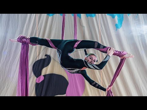Видео: Воздушные полотна профи/Зайцева Яна /Воздушная гимнастика