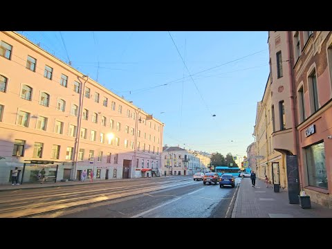 Видео: 【4K Прогулка по Питеру】🌅Рассвет на Василеостровской・🚢Улицы и Стрелка・Walking・Russia・Алексей Михайлов