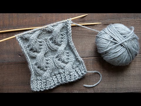 Видео: Коса «Жезл» спицами 🔱 «Wand» knitting pattern