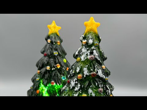 Видео: Отдельно стоящие рождественские елки из #плавленогостекла легко сделать, и они пользуются огромны...