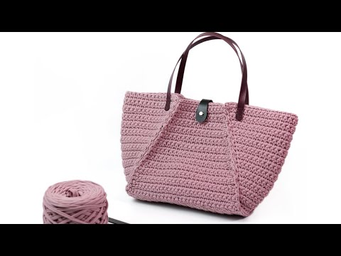 Видео: Сумка-тоут из трикотажной пряжи