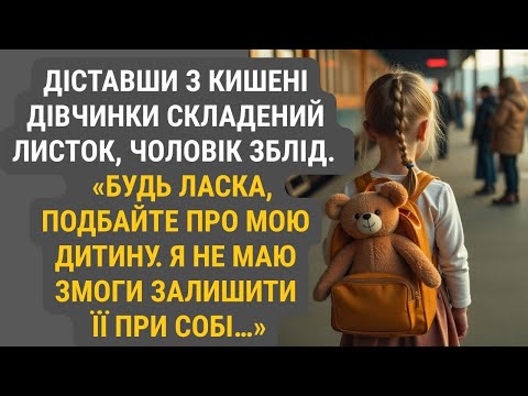 Видео: Побачивши папірець, захований у кишені дівчинки, чоловік машинально його розгорнув  і враз скам’янів