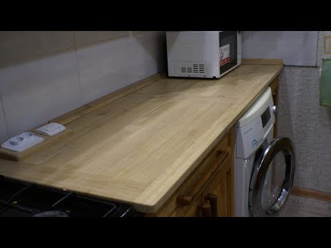 Видео: Большая столешница из не длинного материала