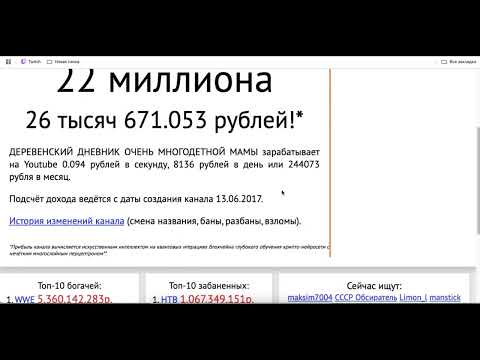 Видео: Канал ДЕРЕВЕНСКИЙ ДНЕВНИК ОЧЕНЬ МНОГОДЕТНОЙ МАМЫ доход с Ютуба