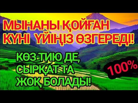 Видео: 🤲ҮЙІҢЕ МЫНАНЫ ҚОЙ ЕШКІМ ЖАҚЫНДАЙ АЛМАЙДЫ!ҚАРҒЫС, ДУА, ЖАМАНДЫҚТАН  ҚОРҒАНЫС!КӨЗ ТИЮДЕН ДЕ ҚҰТЫЛАСЫЗ!