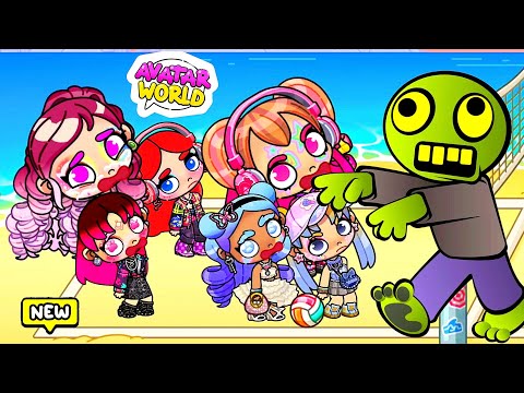 Видео: ДЕВОЧКИ против МАЛЬЧИКОВ / ИГРЫ на ПЛЯЖЕ 🌴/ СТРАШНОЕ НАПАДЕНИЕ ЗОМБИ 😱 Аватар ворлд мультик