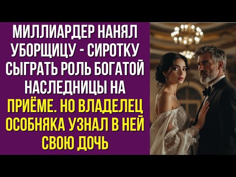 Видео: Миллиардер нанял сироту-уборщицу сыграть наследницу. Но владелец особняка узнал её и замер.