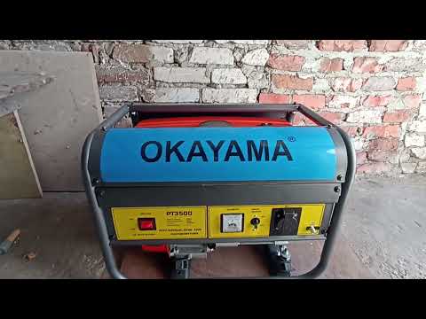Видео: Генератор бензиновий OKAYAMA 3 5 кВт PT 3500,РТ 3300,3800