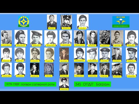 Видео: Памяти погибших  в Афганистане сапёров 345  ОПДП  за 1979-1989 годы
