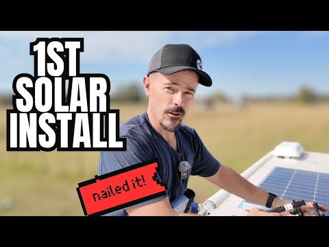 Видео: ЛЕГКАЯ УСТАНОВКА СОЛНЕЧНОЙ БАТАРЕЙКИ ДЛЯ ГРУЗОВИКА И КЕМПЕРА