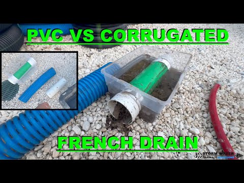Видео: Почему французские водостоки из ПВХ не работают: ПВХ против гофрированных труб: решения для отвод...