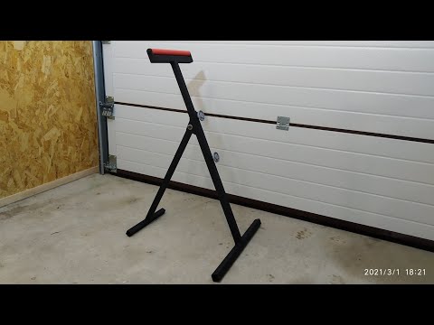 Видео: Роликовая стойка к верстаку для торцовочной пилы