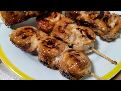 Видео: 🔥 Нереально вкусно! Куриные шашлычки на необычной сковороде 🍳 куриный шашлык с беконом на сковороде