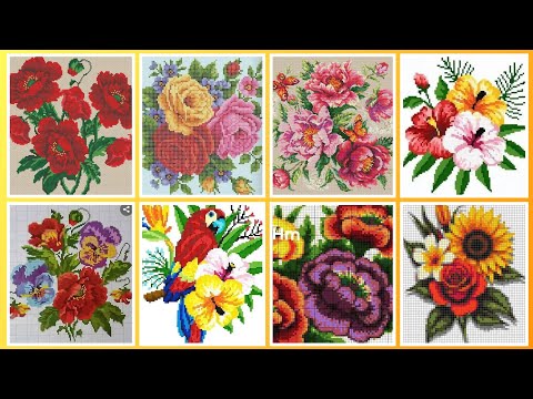 Видео: #1 Потрясающие и элегантные схемы для вышивки крестом/Идеи дизайна вышивки чарсути. Ручная вышивка.
