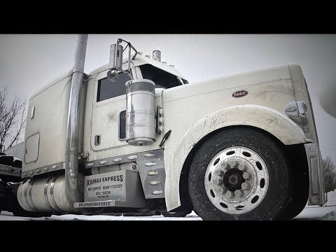 Видео: Лютые холода Дакоты, -36 С  #дальнобой по США.