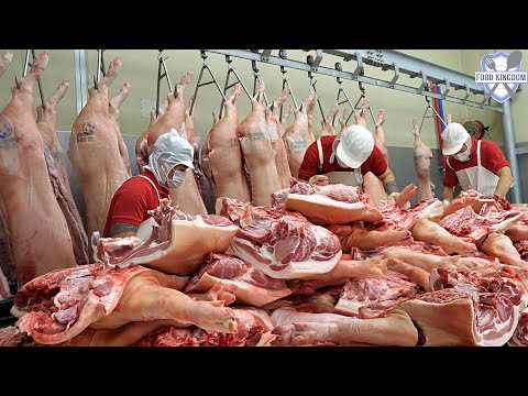 Видео: Завод по переработке свинины, производство корейской кровяной колбасы  / корейская еда топ 7