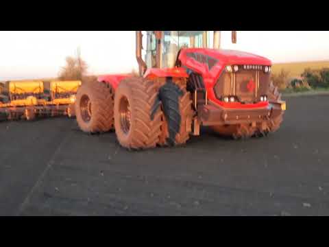 Видео: Кировец 739 м. и омичьки. Посевная в самом разгаре !