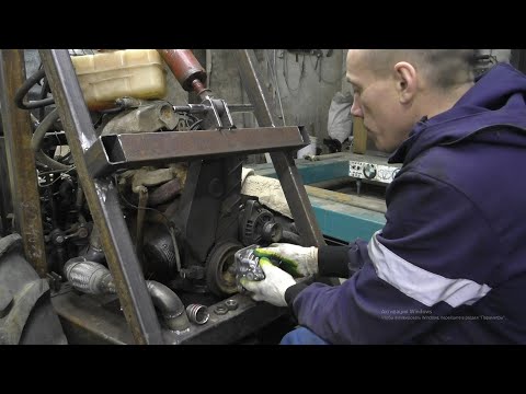 Видео: ГУСЕНИЧНЫЙ МИНИТРАКТОР ч.27 установка НШ на двигатель ВАЗ 2108