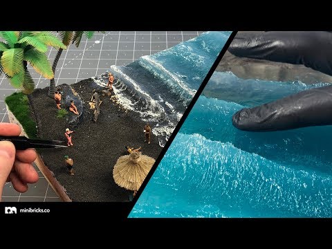 Видео: Как сделать реалистичные волны из герметика в масштабе 1:87 (самый дешевый способ)