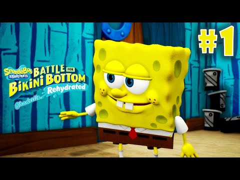 Видео: Губка Боб Квадратные Штаны ☀ SpongeBob SquarePants Battle for Bikini Bottom Прохождение игры #1