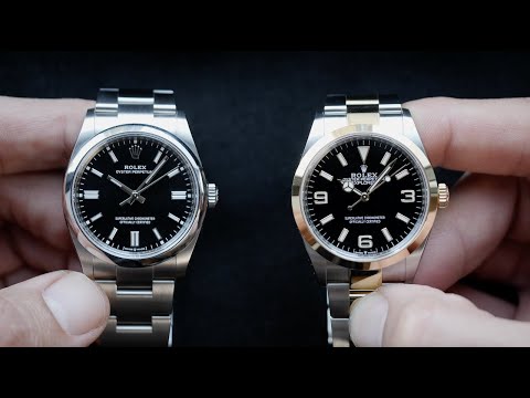 Видео: Совершенно новые Rolex Explorer 36 против Oyster Perpetual 36: за пределами очевидного | Хафиз Дж...