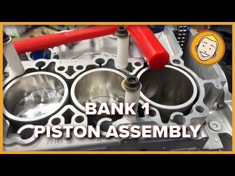 Видео: Руководство по сборке двигателя Porsche 911 — Часть 6: Установка поршня блока 1