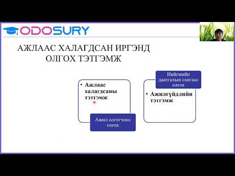 Видео: Хөдөлмөрийн харилцаа, түүний эрх зүйн зохицуулалт 1