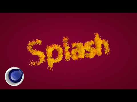 Видео: Создаем красивый текст в стиле всплеска Splash в Cinema 4D (Splash Text in Cinema 4D)