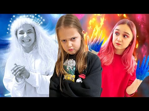 Видео: Горещи срещу студени шеги! Горещото момиче срещу студеното момиче в къщата на Амелка