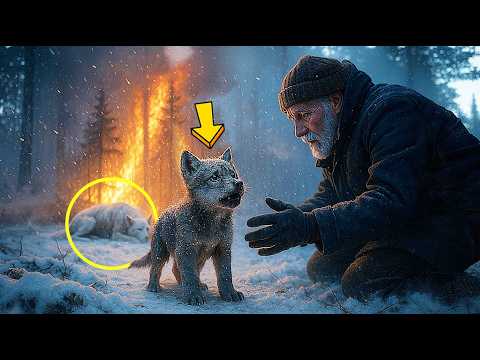 Видео: ВОЛЧОНОК СЛЕЗНО ПРОСИЛИ ПОМОЩИ У СТАРИКА… ПОЖАР ВОЛЧИЦА В БЕДЕ...
