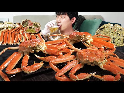 Видео: Дорогой, но очень вкусный снежный краб!!🦀❤ MUKBANG REALSOUND ASMR EATINGSHOW