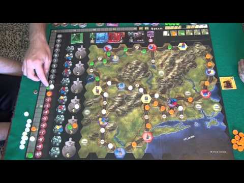 Видео: Steam - играем в настольную игру, board game