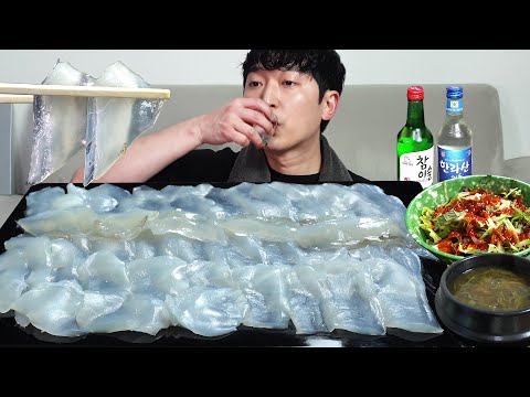 Видео: Сырая каракатица! И соджу MUKBANG REALSOUND ASMR EATINGSHOW