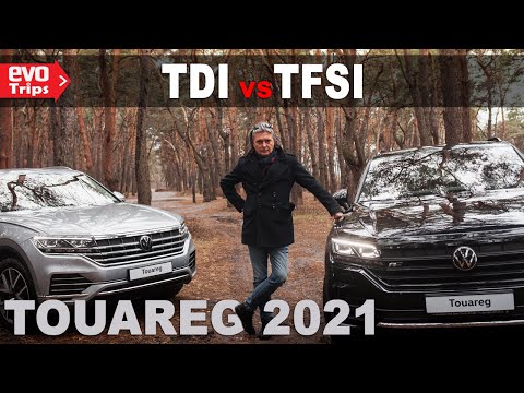 Видео: VW Touareg 2021 | 3.0TDI vs 3.0TFSI? | (дизель VS бензин)