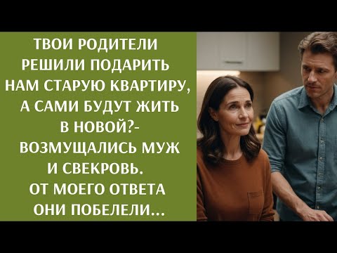 Видео: Твои родители дарят нам СТАРУЮ квартиру, а сами будут жить в новой   возмущались муж и свекровь