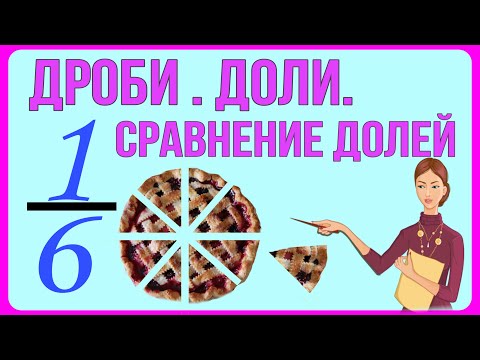 Видео: ДРОБИ ⁄ ПРОСТОЕ ОБЪЯСНЕНИЕ ЧТО ТАКОЕ ДРОБЬ   СРАВНЕНИЕ ДРОБЕЙ   ДОЛИ МАТЕМАТИКА 3 КЛАСС