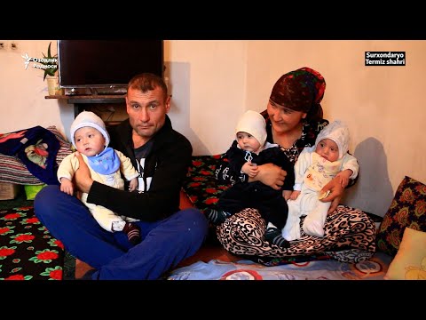 Видео: "Кашага пулимиз йўқ": Термизлик уч эгизаклар ота-онаси президентдан ëрдам сўрамоқда