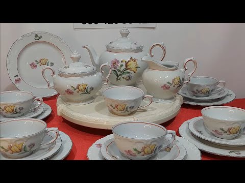 Видео: СТАРИННЫЙ НЕМЕЦКИЙ ЧАЙНЫЙ СЕРВИЗ. ЧАСТЬ СТОЛОВОГО МАДОНА. КОФЕЙНЫЙ СЕРВИЗ .