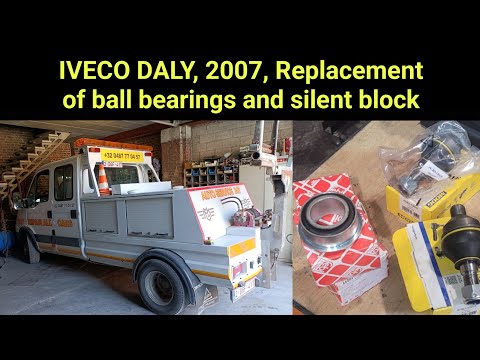 Видео: IVECO DАLY, 2007, Replacement of ball bearings and silent block