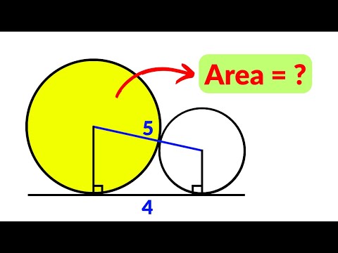 Видео: Хорошая геометрическая задача | Найдите площадь заштрихованного круга