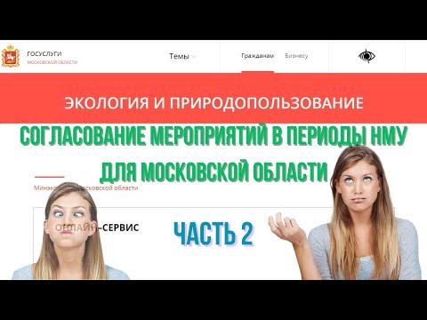 Видео: Согласование мероприятий в периоды НМУ для Московской области. Часть 2