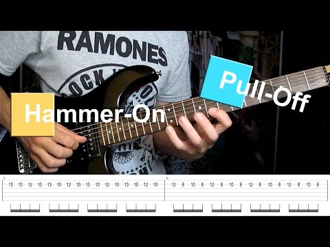 Видео: Hammer On and Pull Off. Упражнения для развития техники.