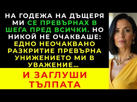 Видео: На сватбата на дъщеря ми бях унижена… но едно разкритие промени всичко.