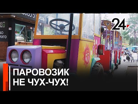 Видео: Аттракцион "Паровозик"  требуют убрать из парка культуры и отдыха